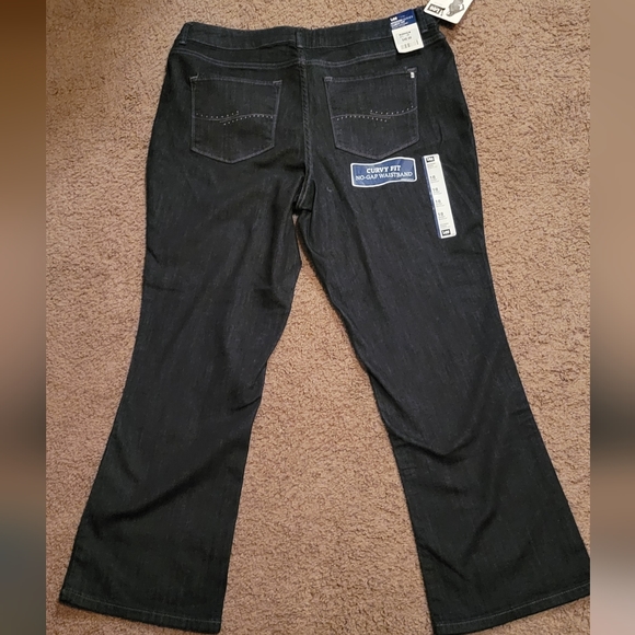 Lee Modern Series Curvy Fit Bootcut jeans size 18 short NEW NWT dark wash - Picture 4 of 6